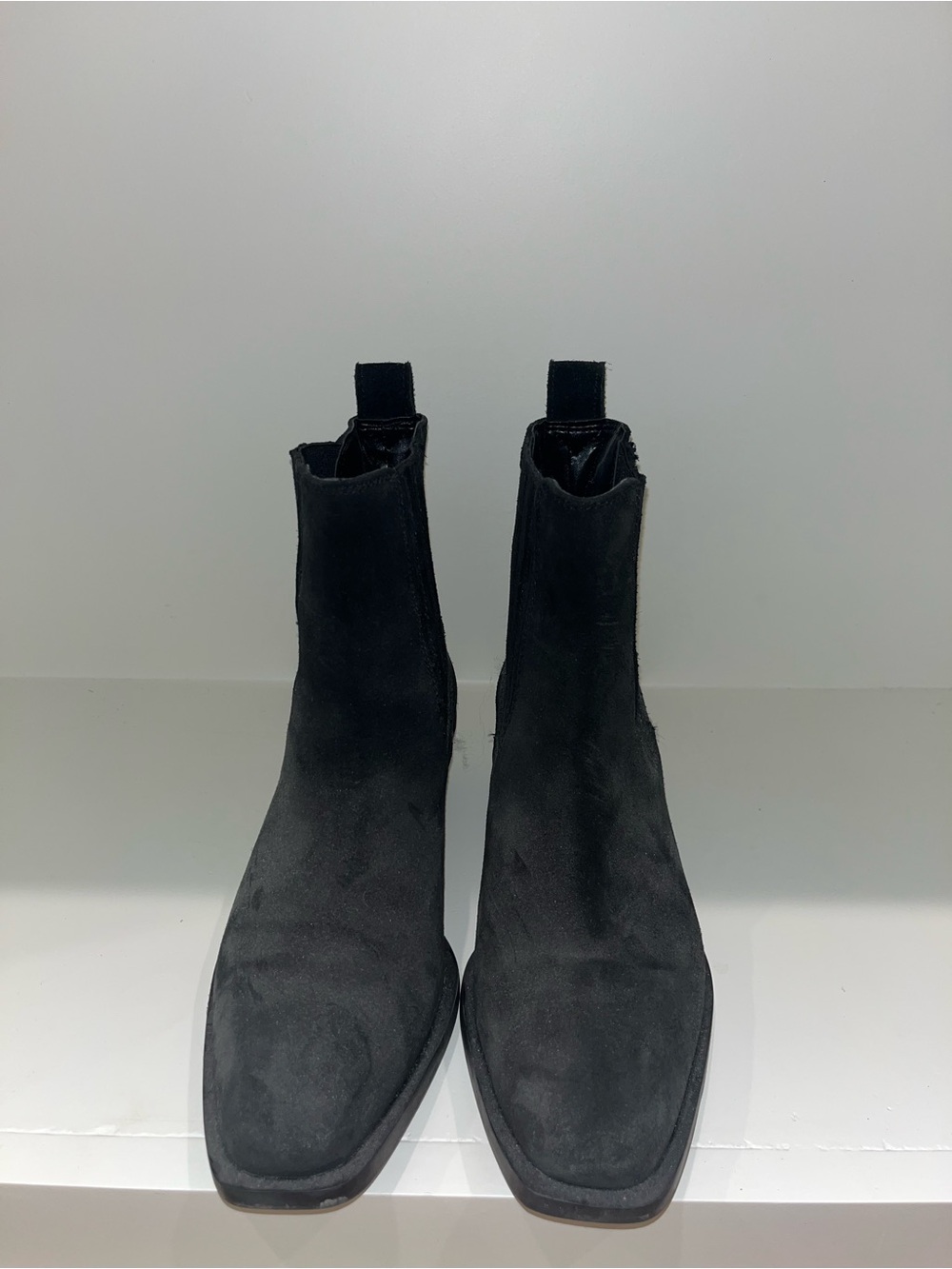 Seychelles Black Suede Women's Chelsea Ankle Boots